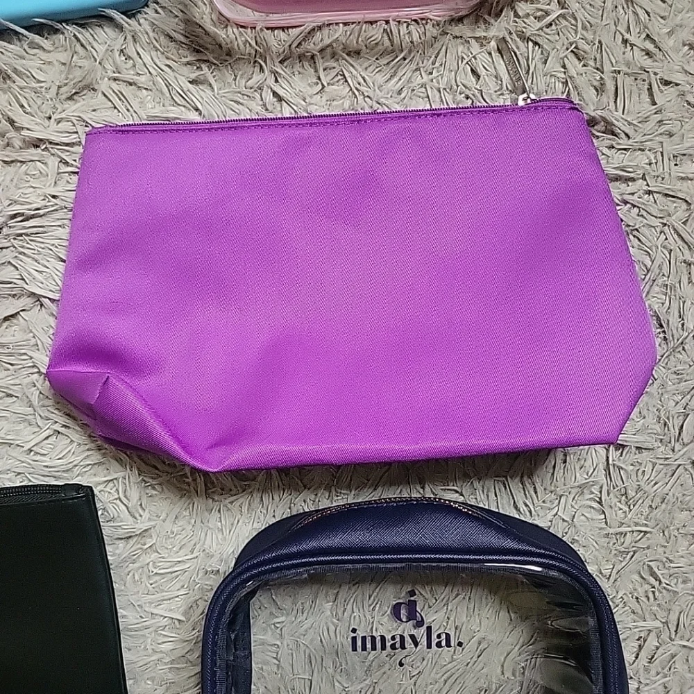 Makeup Bags Bundle Cosmetics Bags Lot Estee Lauder Clarins Clinique Imayla VS ✨️